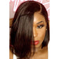 Black Gradient Light Brown Brazilian Straight Hair BOB Wigs Lady Wig