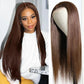 New Brown Straight Hair Long Wig